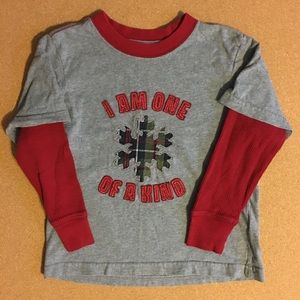 Boy’s 4T Old Navy Long Sleeve Snowflake Shirt GUC